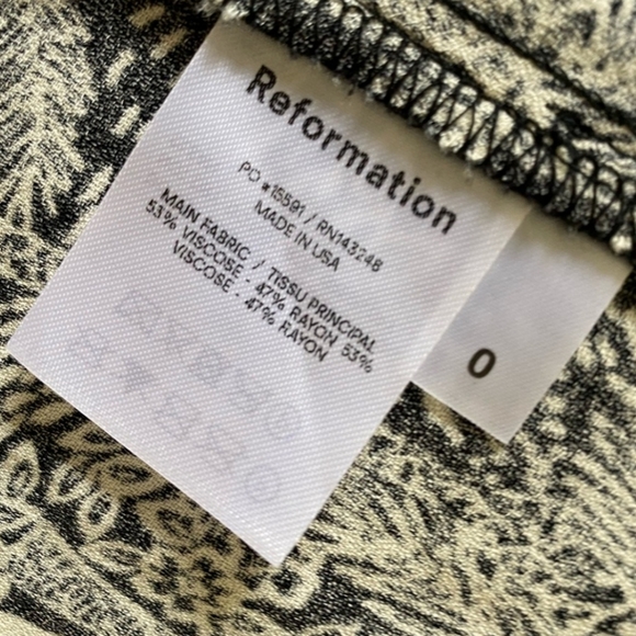 REFORMATION NWT SIGMUND MIDI DRESS US0 / BLOGGER'S Fav. SOLD OUT PRINT - Picture 16 of 16